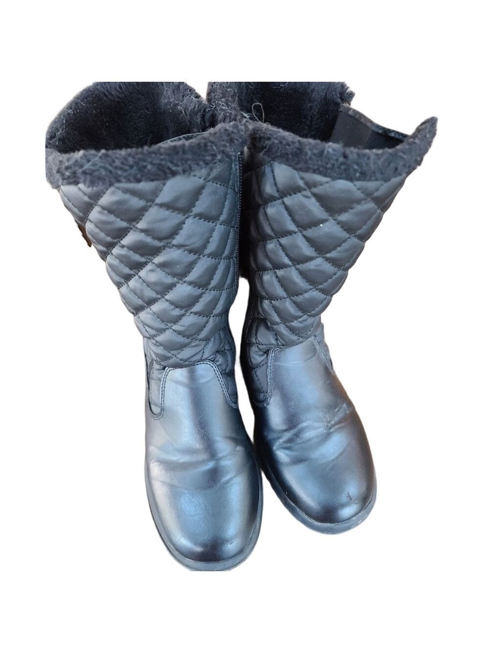 Girls Size 6M Totes Black Winter Boots